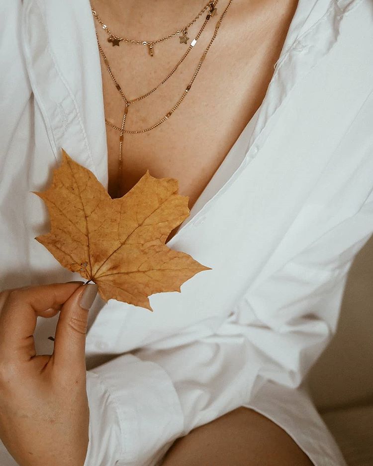 Collar a Capas Y en Oro